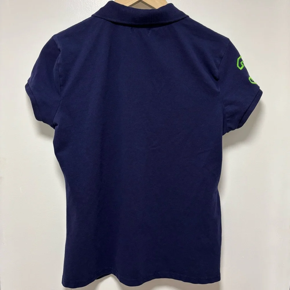 U.S. Polo Assn. women's polo with neon green details, large - Picture 2 of 10